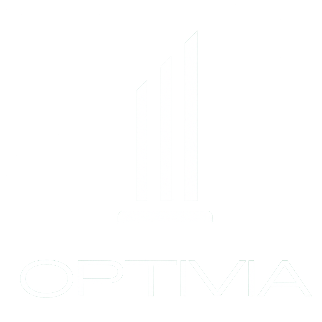 Optivia logo blanc